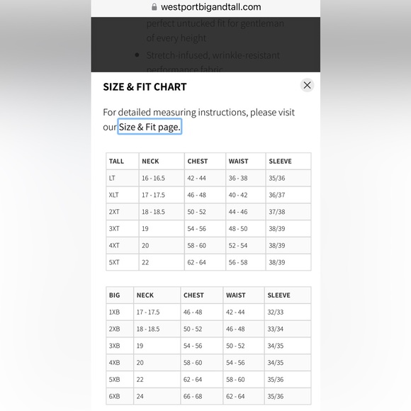 Men’s Casual button down No Tuck by Westport 3XT - Picture 6 of 6